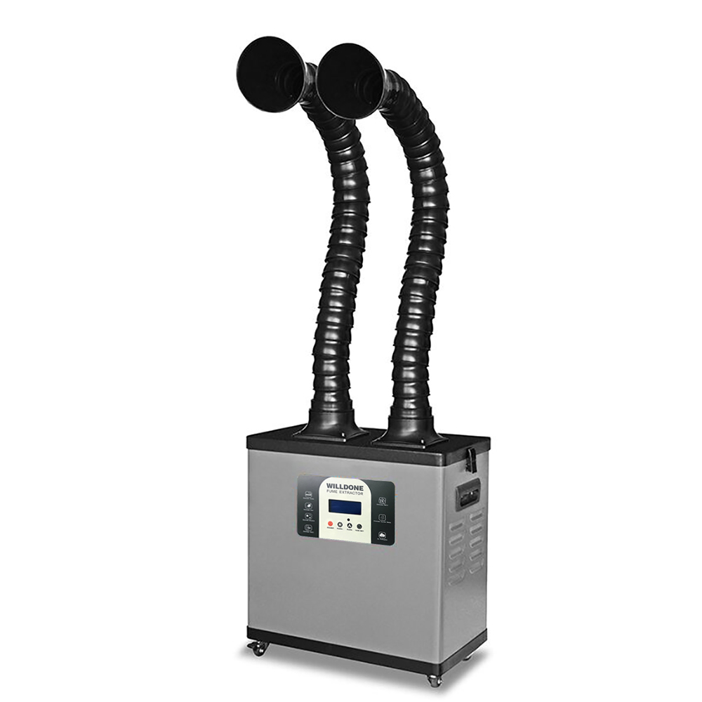 Fume Extractor Soldering Dual Arm - C200Y Estrattore di fumo per saldatura