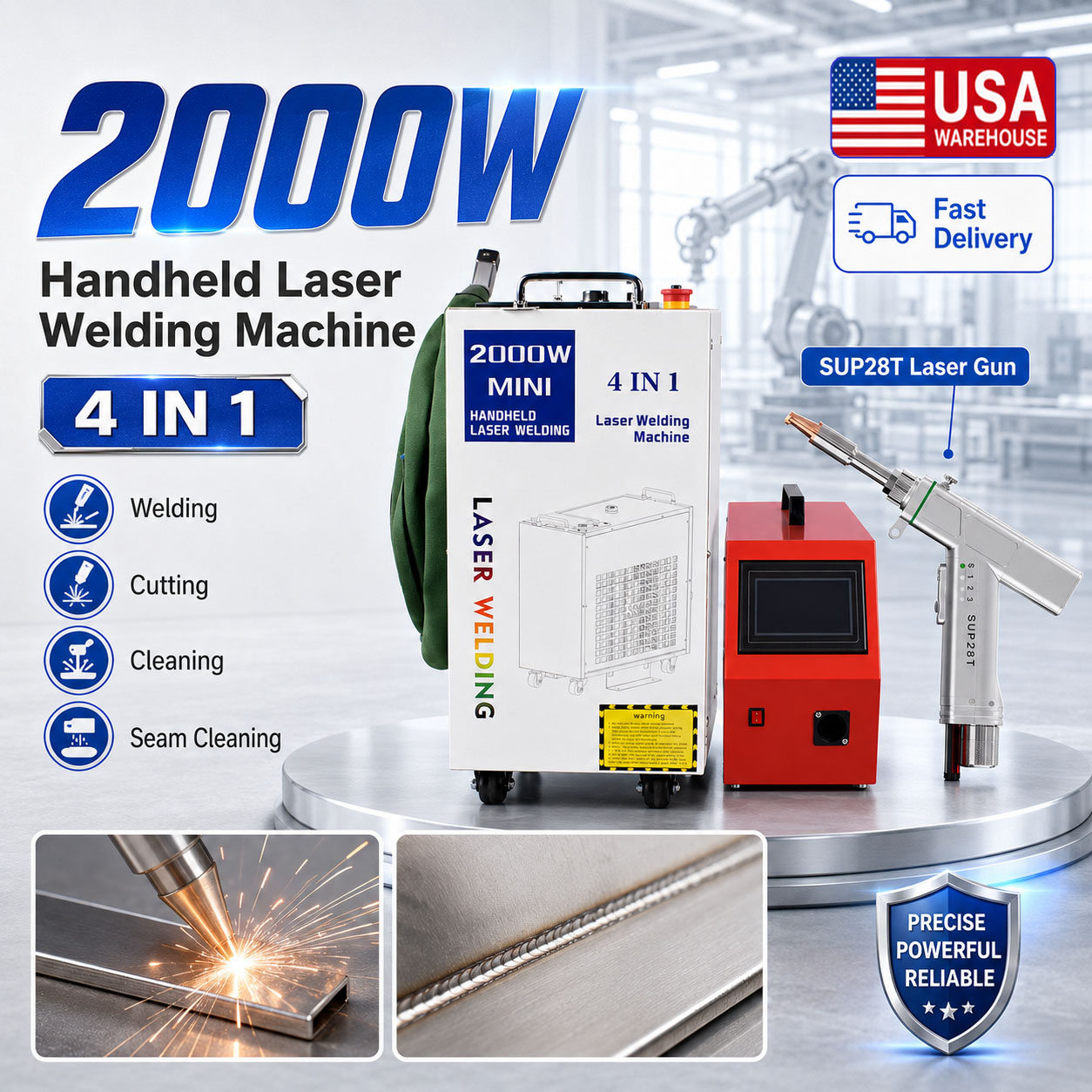 Saldatrice Laser 4 in 1 da 200 - Laser Soldering Machine Handheld recensione e prezzo