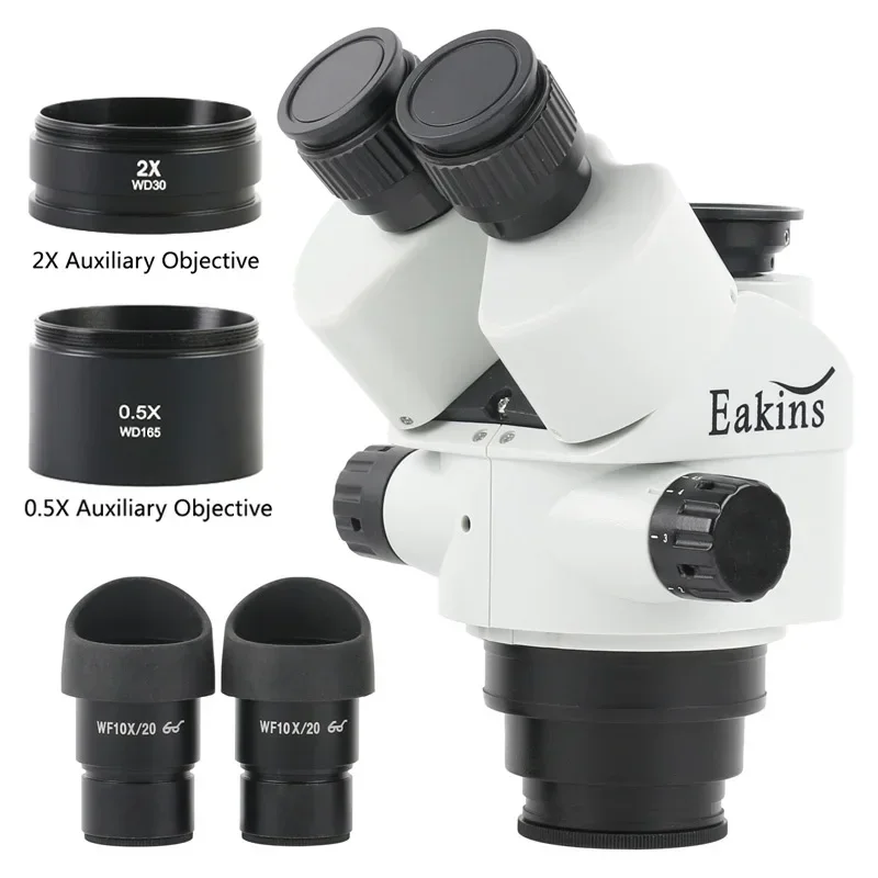 Microscopio trinoculare simul- - Trinocular Stereo Microscope 7X-45X recensione e prezzo